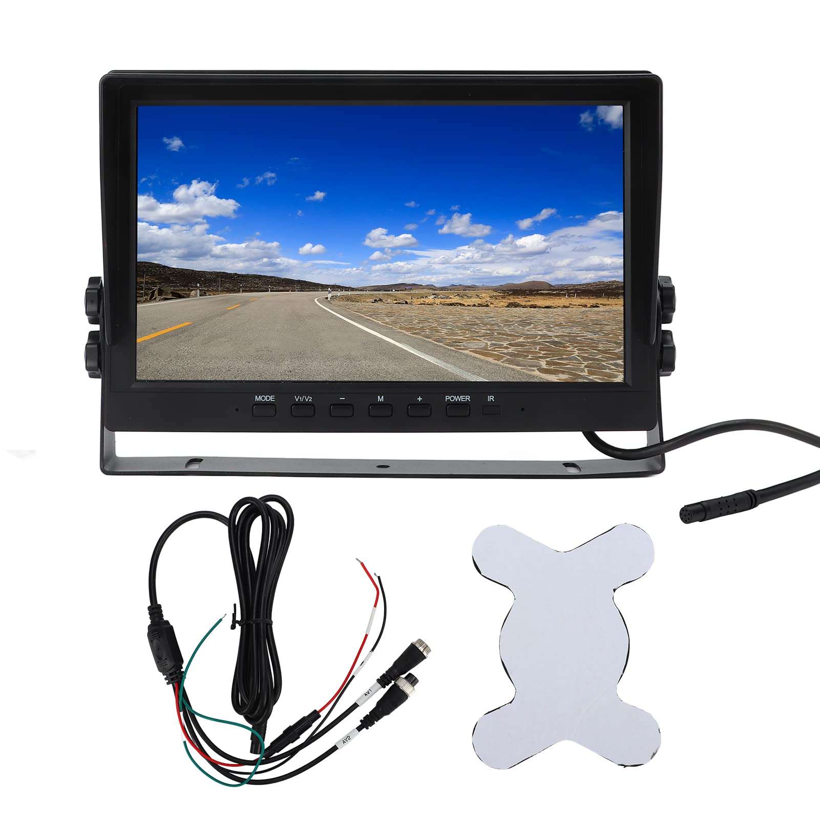 Rückfahrkamera-Monitor 10,1 Zoll Rückfahrkamera-Monitor TFT-LCD-Bildschirm mit Sonnenblende Universal für Pkw-LKW-RV-Mini-Van-Anhänger von Aramox