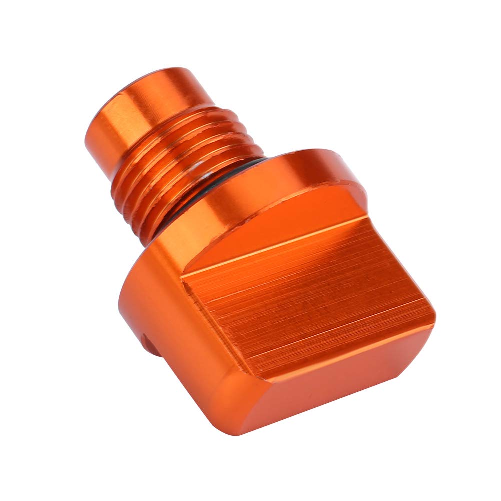 Tankdeckel, CNC-gefräster Stahl-Öleinfülldeckel für 125/200/390 RC 125/200/390 Alle JAHRE Motorradzubehör Orange von Aramox