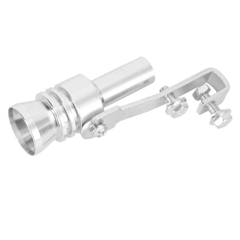 Turbo Sound Whistle, Aluminiumlegierung Silber Auto Modifikation Heckkehle Auspuff Pfeife TC-L von Aramox