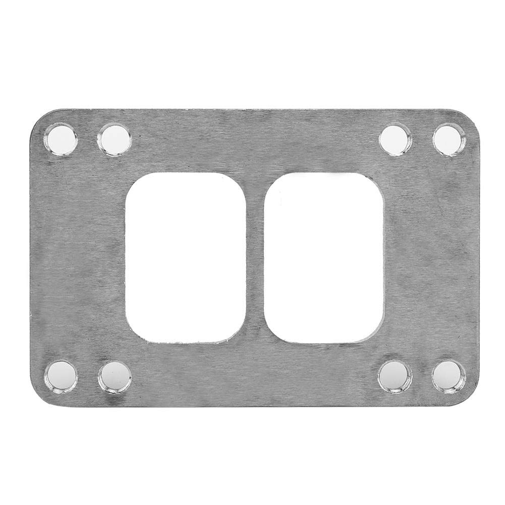Turbo Verteiler Flansch, Edelstahl Turbo Turbolader Verteiler Einlassflansch Dichtung Adapter T6 bus T4 Geteilter Auspuff 8 Löcher Turbo Verteiler Flansch, Edelstahl Turbo Turbolader Verteiler Einlassflansch Dichtung Adapter T6 bus T4 Geteilter Auspuff 8 Löcher von Aramox