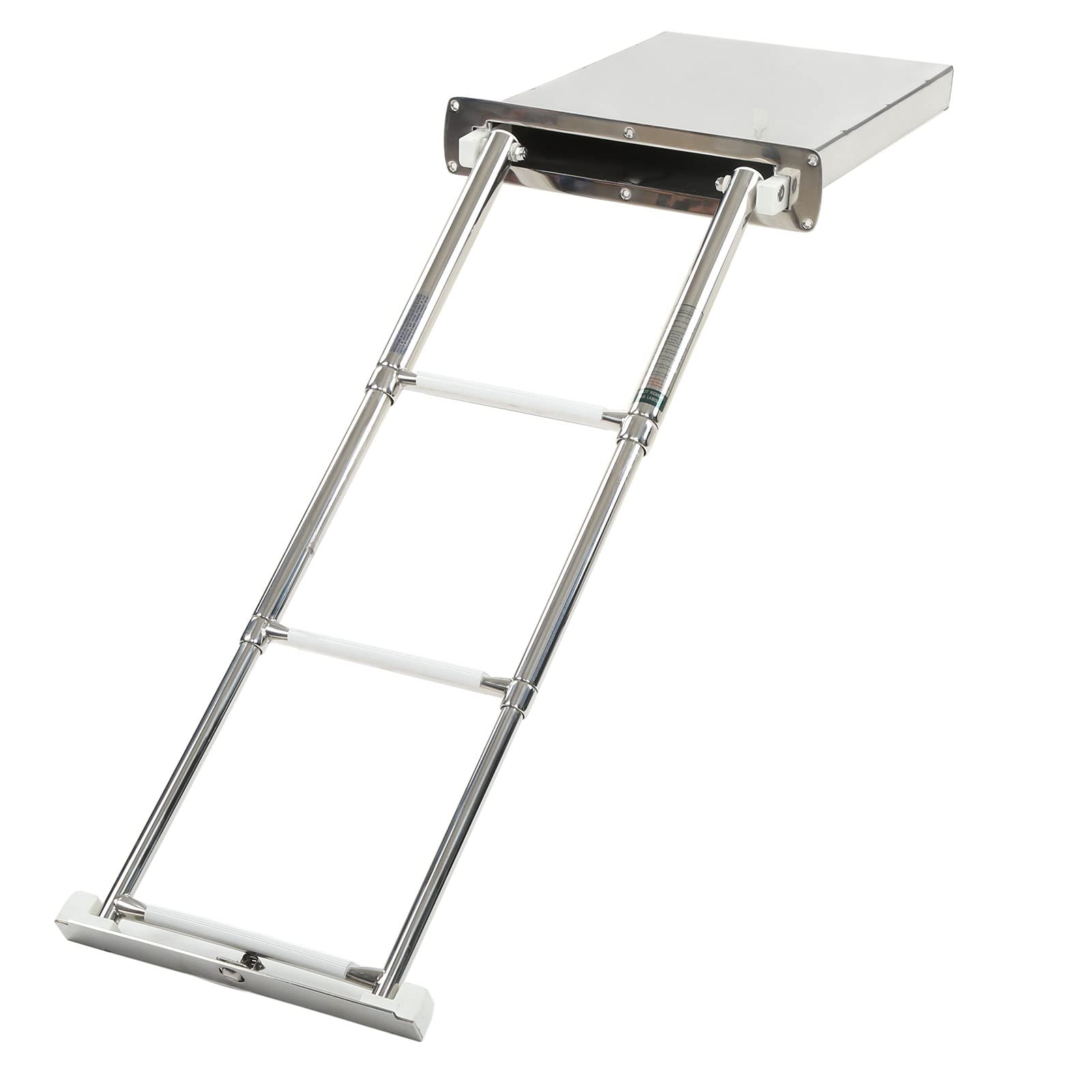 Verdeckte Box Teleskopleiter Boot Faltbare 3-Stufen-Leiter Verstellbare 316 Edelstahl Teleskop Versteckte Box Heckmontageleiter Verdeckte Box Teleskopleiter Boot Faltbare 3-Stufen-Leiter Verstellbare 316 Edelstahl Teleskop Versteckte Box Heckmontageleiter von Aramox