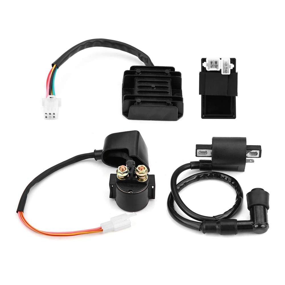 Zündspule CDI Spule Gleichrichter + CDI-Einheit + Gleichrichterregler + Magnet für 150cc 250cc Pit Quad ATV Zündspule CDI Spule Gleichrichter + CDI-Einheit + Gleichrichterregler + Magnet für 150cc 250cc Pit Quad ATV von Aramox