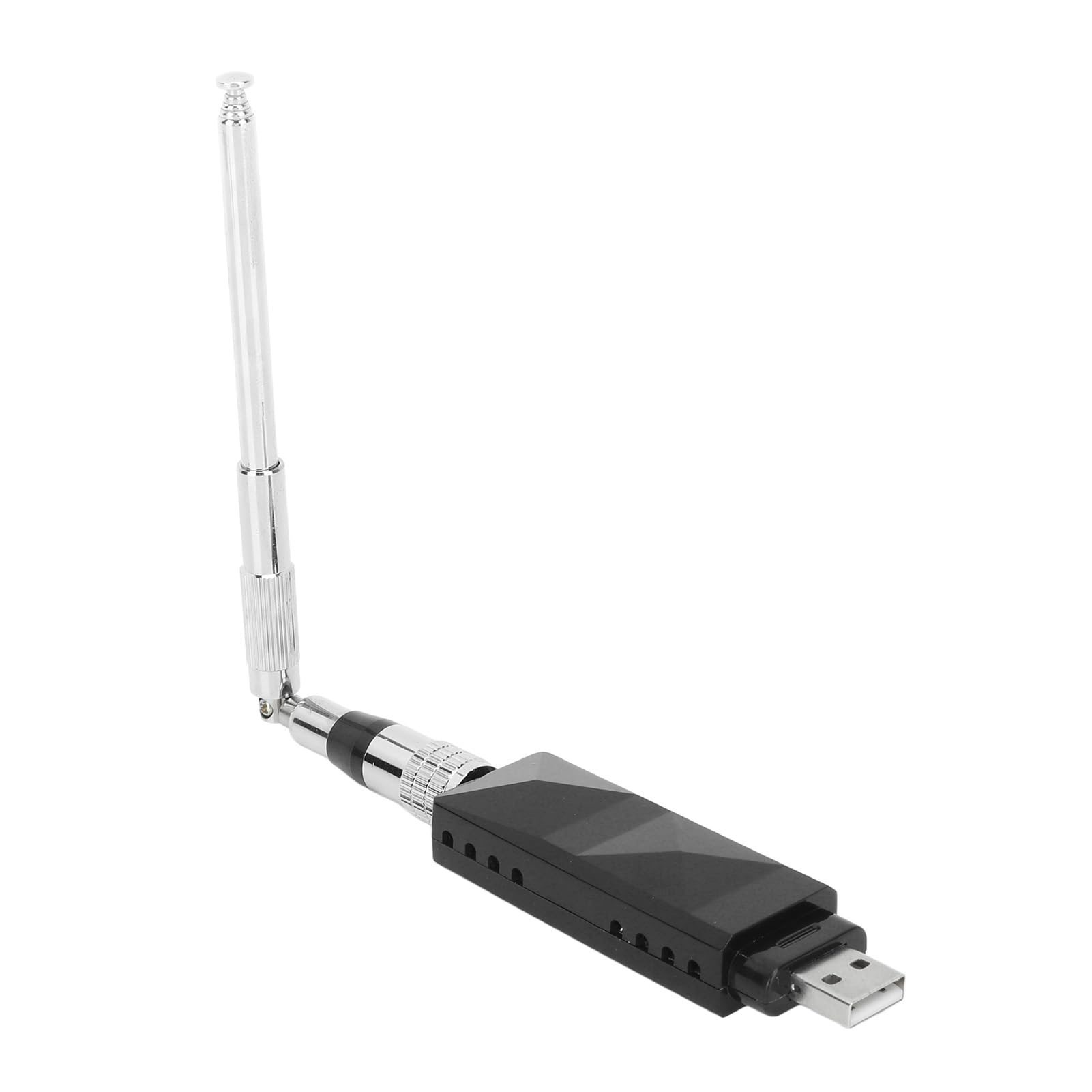 Zweikanaliger AIS-Empfänger, USB-Ausgang mit Antenne, Edelstahl, Faltbar, Tragbar für Boot, Marine, Bequemer und Zuverlässiger AIS-Empfang von Aramox