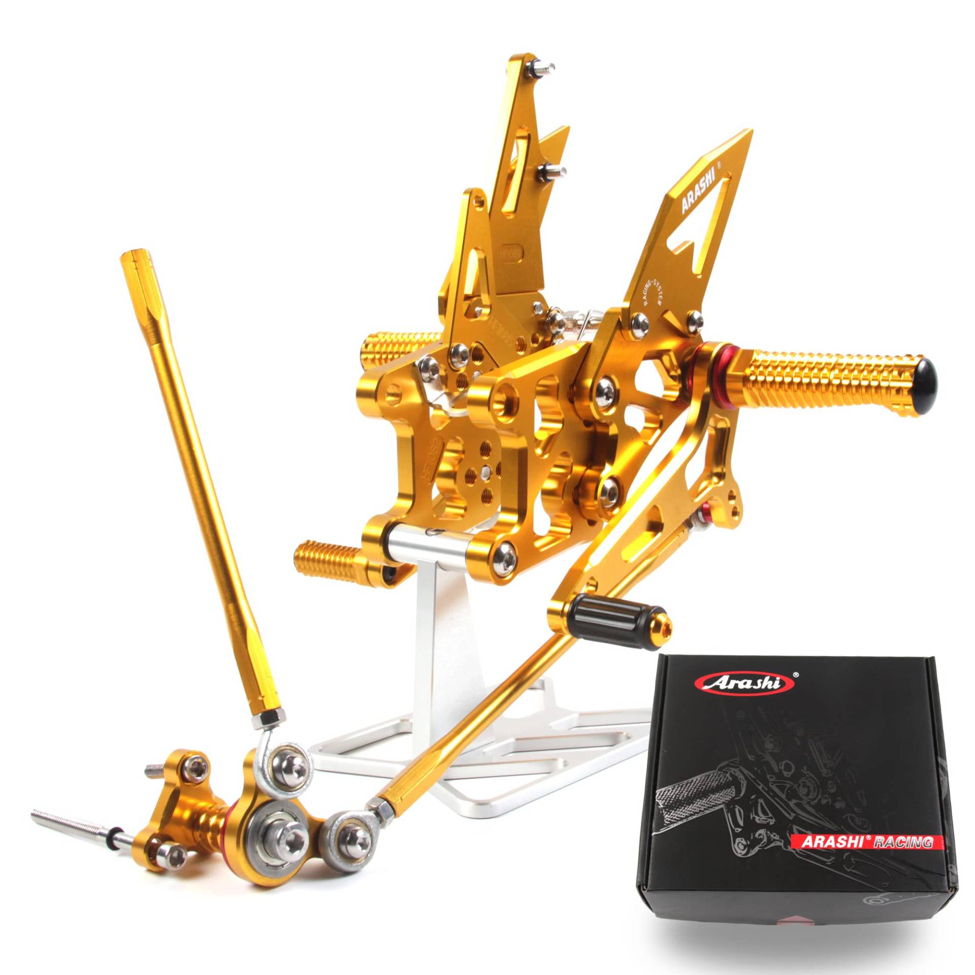 (Version2.0) Verstellbare Rearsets für CBR600RR (ABS) 2009-2016 ABS Hintere Sets CBR 600 RR Fußrasten Fußrasten Fußrasten Zubehör CBR 600RR CBR600 Gold 2010 2011 2012 2013 2014 2014 2014 015 von ArashiMoto