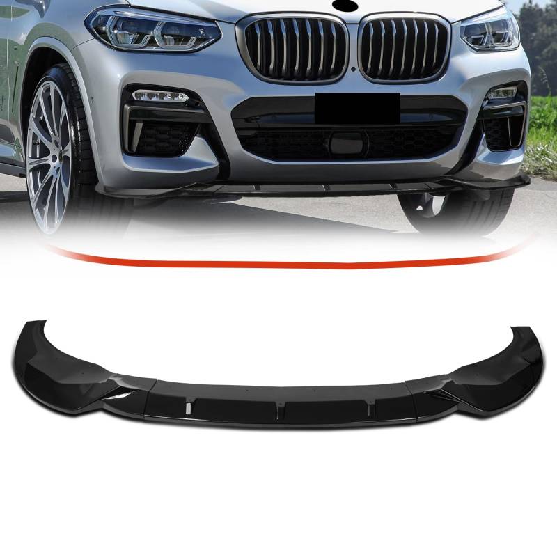 Archaic Frontspoilerlippe kompatibel mit BMW X3 G01 X4 G02 Pre-LCI 2018-2021 M Pack Lippenspoiler, Splitter Unterkinnspoiler Body Kit G01 G02 M Sport von Archaic