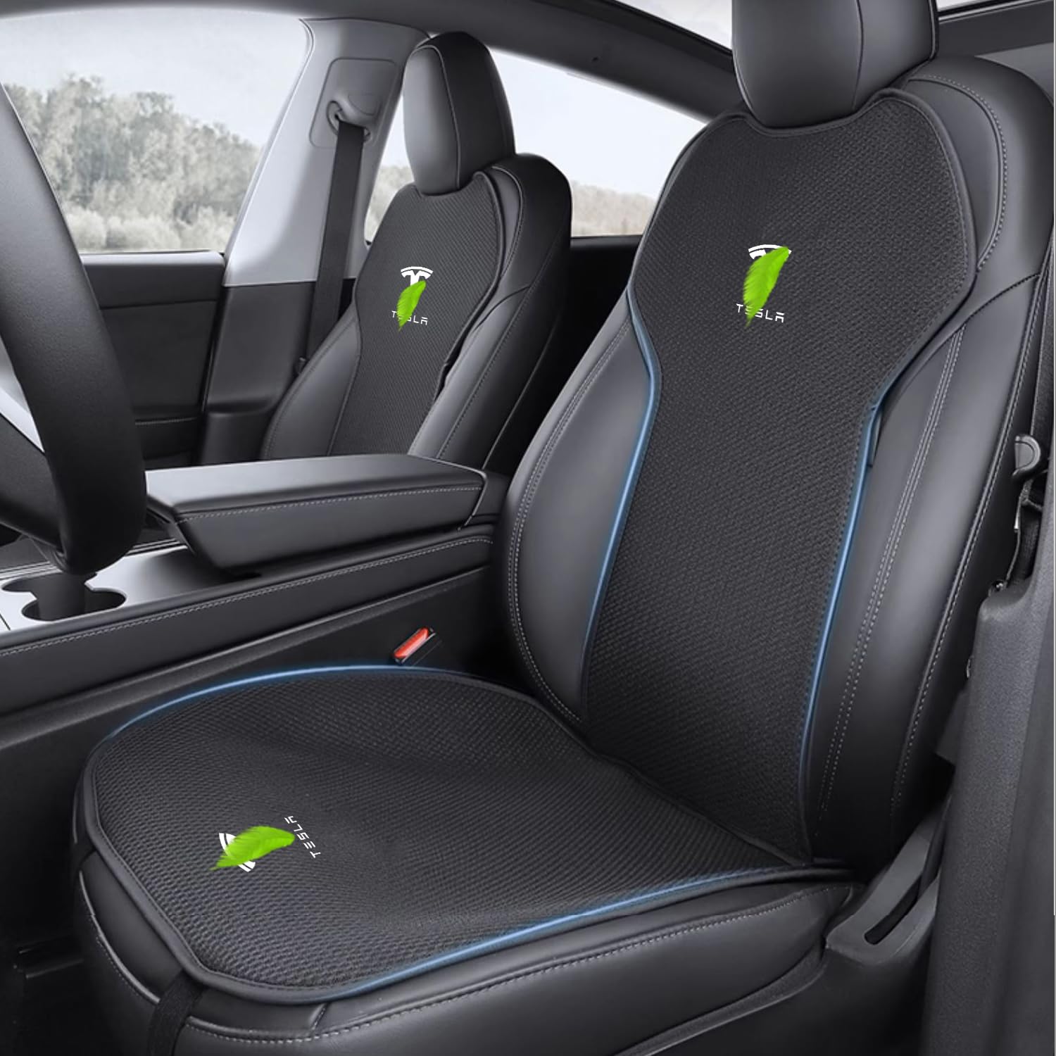 Arcoche Autositzbezug für Tesla Model 3 2016–2023, Autositzschutz-Sets Model 3 Zubehör (2 Sitzbezüge für Model 3, Schwarz) von Arcoche