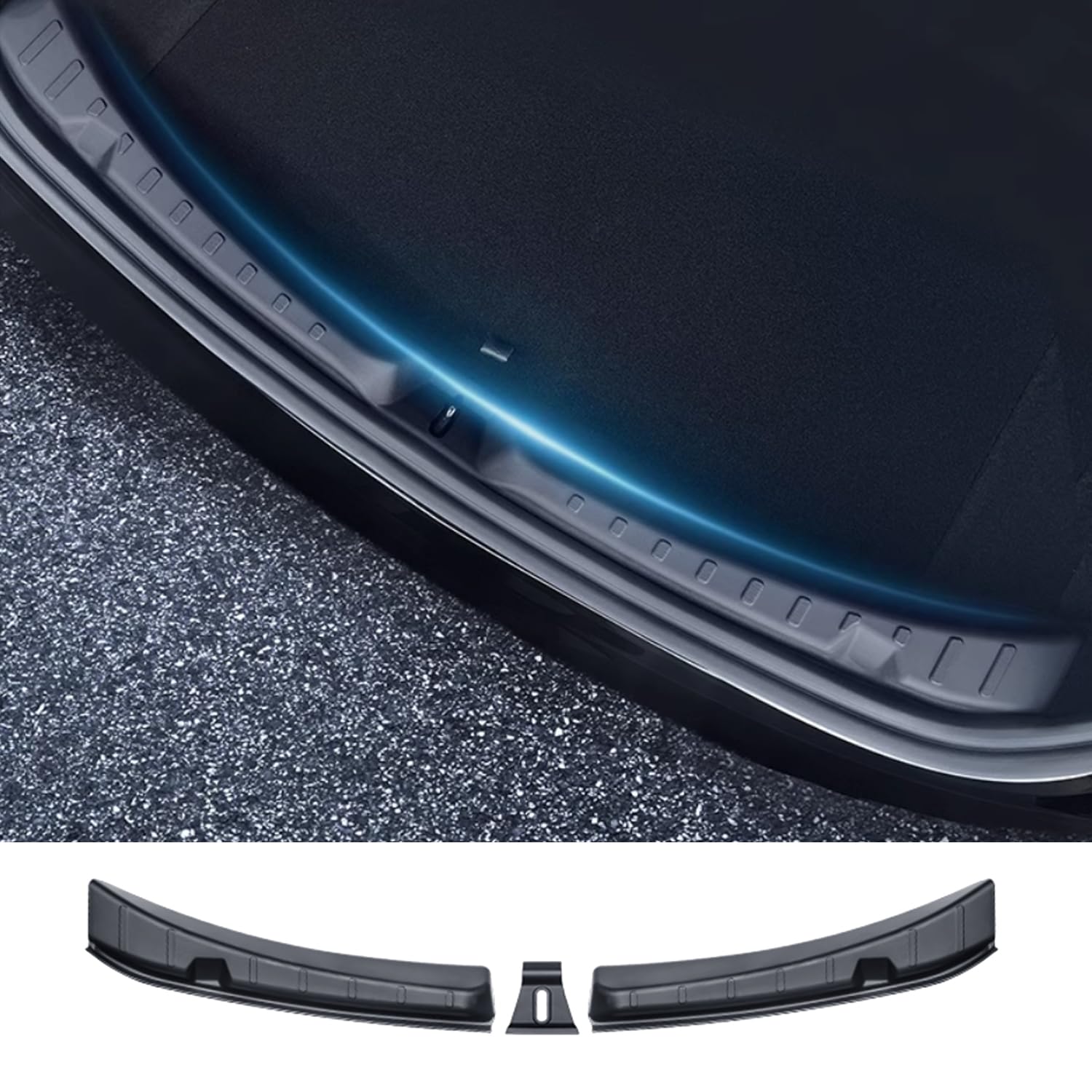 Heckstoßfängerschutz für Tesla Model 3 Highland Zubehör ABS Kofferraum-Türschweller-Schutz für Model 2024 Heckstoßfängerschutz für Tesla Model 3 Highland Zubehör ABS Kofferraum-Türschweller-Schutz für Model 2024 von Arcoche