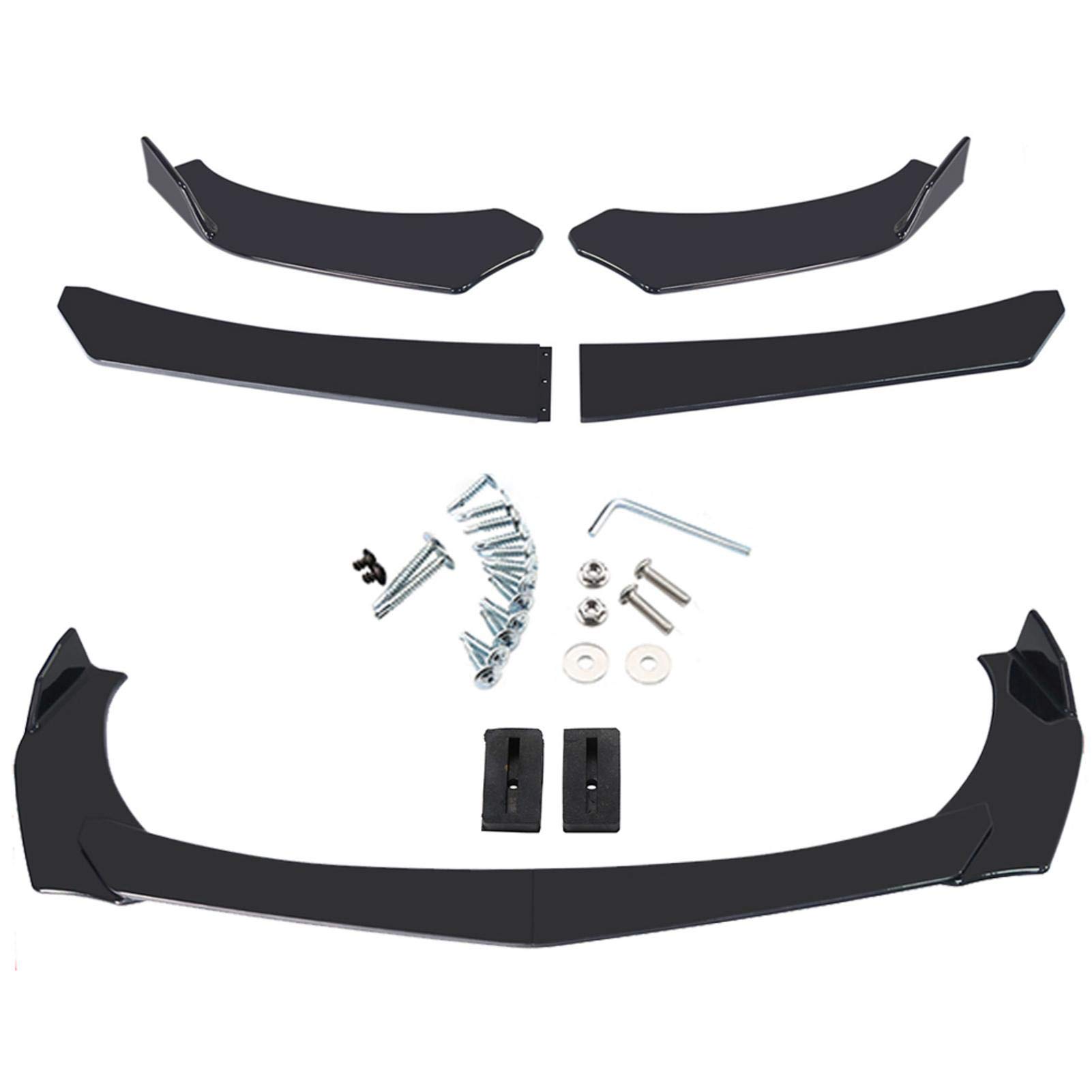 Ardorman Auto Frontlippe Universal Frontstoßstange Automobile Lippe, Frontspoiler Lippe Auto Frontlippe, Auto Front Spoiler Lippenabdeckung Dekor Schwarz Spitz Ardorman Auto Frontlippe Universal Frontstoßstange Automobile Lippe, Frontspoiler Lippe Auto Frontlippe, Auto Front Spoiler Lippenabdeckung Dekor Schwarz Spitz von Ardorman