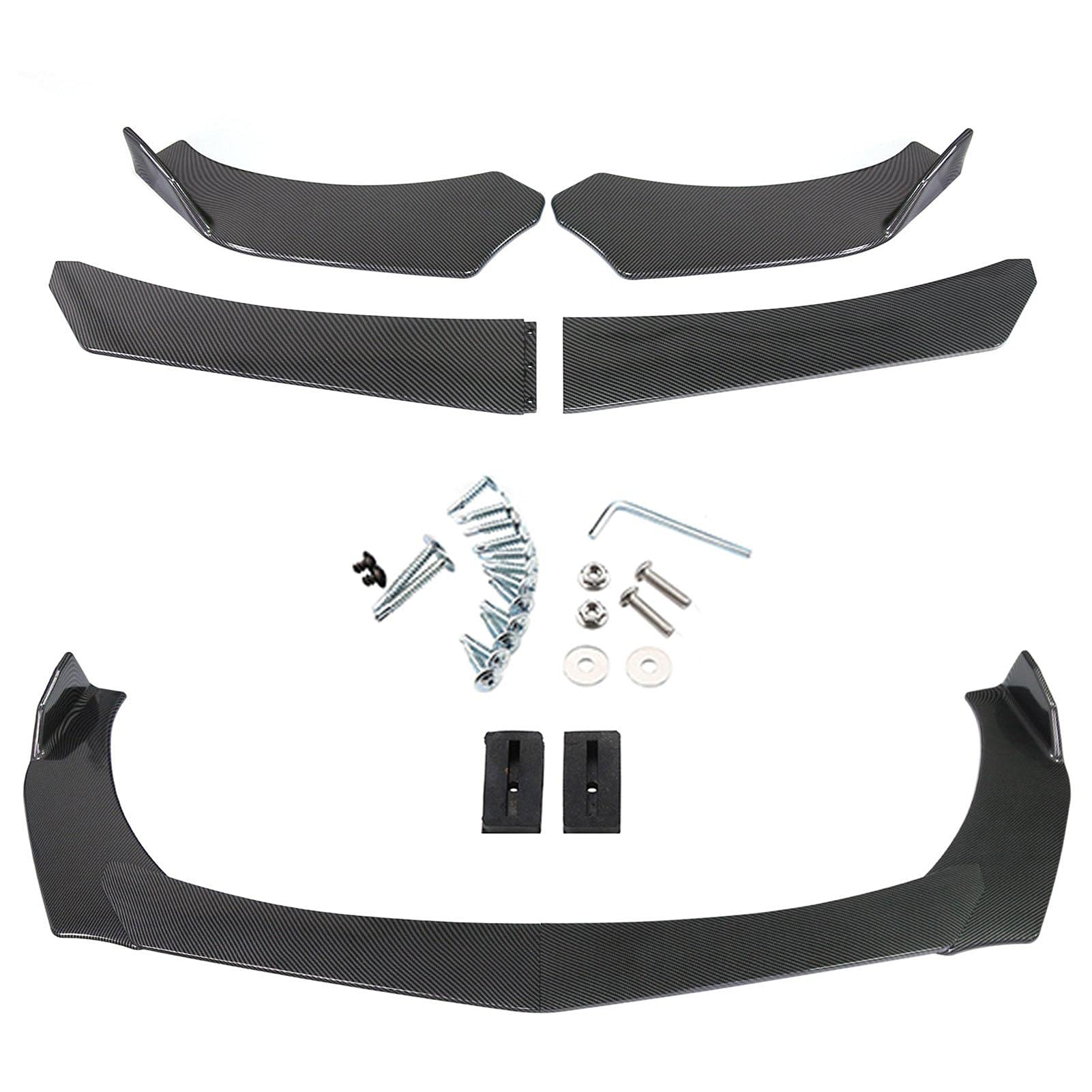 Auto Frontlippe Universal Frontstoßstange Automobile Lippe, Frontspoiler Lippe Auto Frontlippe, Auto Front Spoiler Lippenabdeckung Dekor von Ardorman