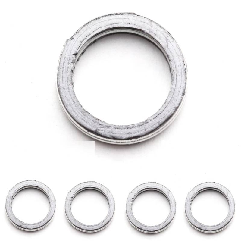 Area1 5x Motorroller Auspuff Krümmer Dichtung (30x23x4) für 50ccm 4Takt. Kompatibel mit GY6 ATU Explorer AGM Baotian Rex RS Nova Motors Yiying Benzhou Znen Guoben Wangye Qinqui Huatian Benero 139QMA von Area1