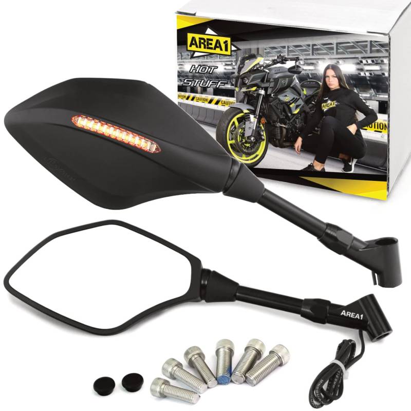 Rückspiegel Spiegel Set kompatibel mit Multistrada 620, 1000, 1100, (V43) von Area1