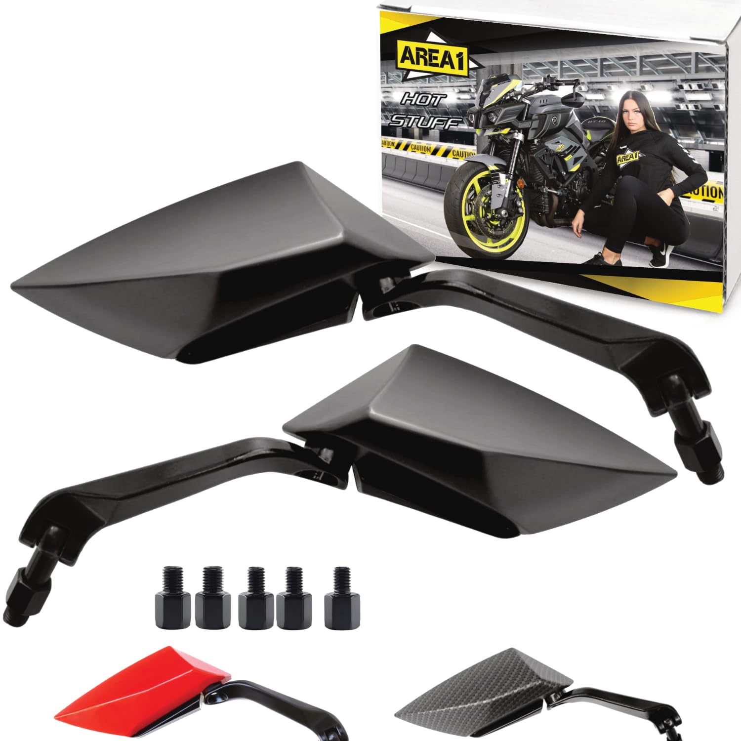 Rückspiegel Spiegel Set kompatibel mit 1290 Super Duke R, 390 Duke, 790 Duke (V37) von Area1
