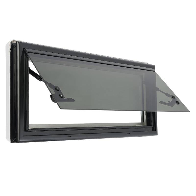 Wohnmobil Fenster Wohnwagen Fenster, Wohnmobil Fenster Seitenfenster mit Schirm und Sonnenblende, Camper Wohnmobilfenster Externes Push Fenster für Wohnwagen, Wohnmobile, Reisemobile (700x300mm) von Areao