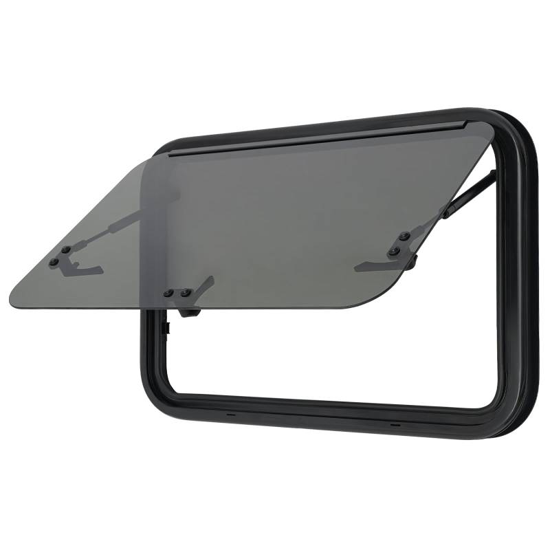 Wohnmobil Fenster Wohnwagen Fenster, Wohnmobil Fenster Seitenfenster mit Schirm und Sonnenblende, Camper Wohnmobilfenster Externes Push Fenster für Wohnwagen, Wohnmobile, Reisemobile (700x450mm) von Areao