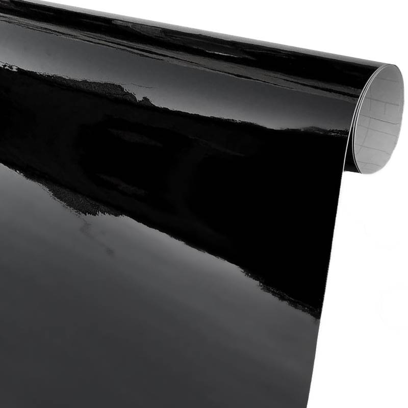 Carbon Folie,Schwarz Glänzend,Selbstklebend Autofolie aus Vinyl, Arespark Auto Schutz Carbon Folie (150 X 30cm) von Arespark