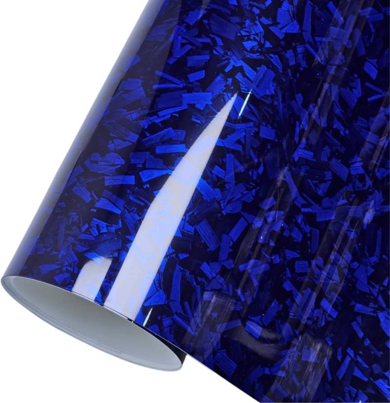 Forged Carbon Folie,Blau Autofolie,150 X 30cm,car Wrapping Folie,Arespark Selbstklebend Auto Folie aus Vinyl, Auto Schutz Carbon Folie, von Arespark