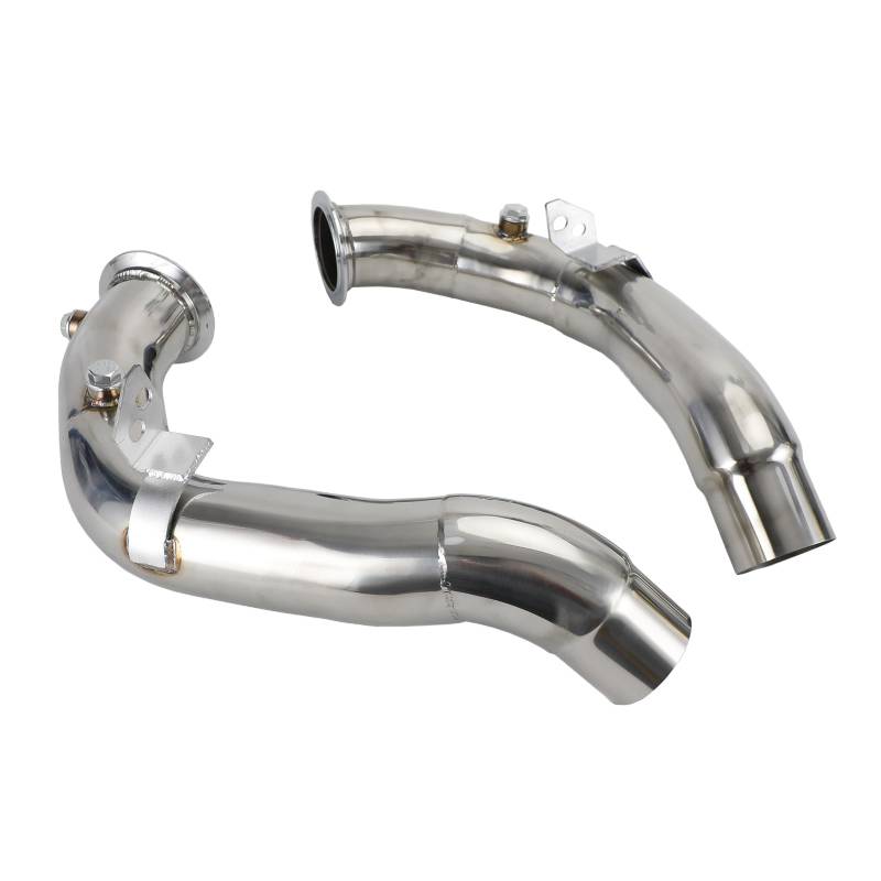 Areyourshop 3 Zoll Katless Downpipes Sportabgasanlage Edelstahl Für BMW M5 F10 M6 F12 F06 S63 Motor 2011-2018 Leistungssteigerung Tuning Downpipe von Areyourshop