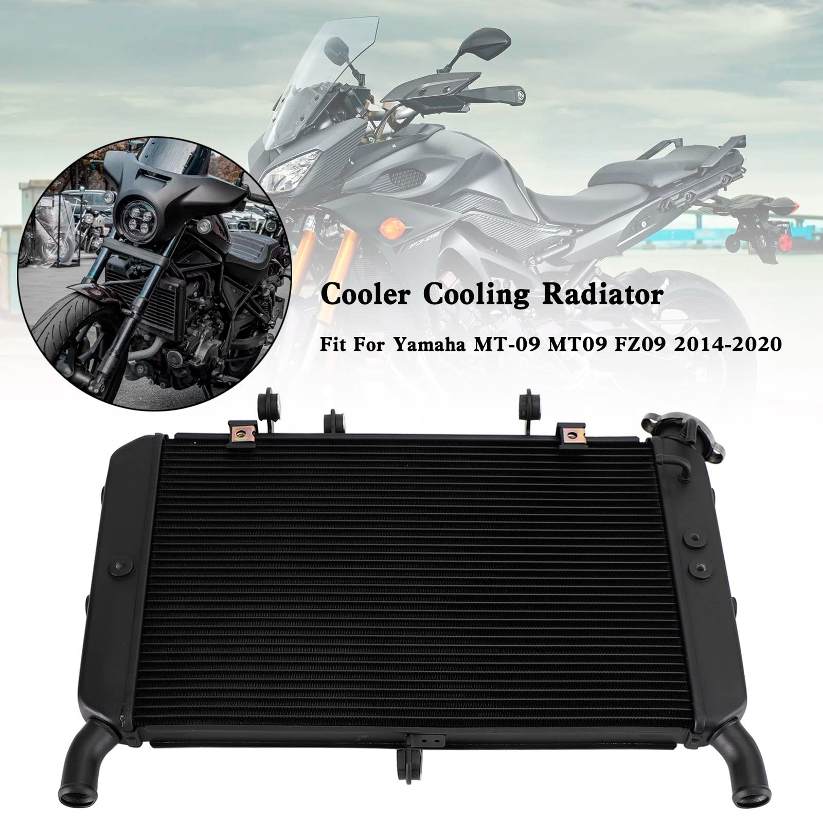 Areyourshop Radiator Cooler Cooling Fit für Yamaha FZ09 MT09 MT-09 2014-20 Tracer 900 19-20 Areyourshop Radiator Cooler Cooling Fit für Yamaha FZ09 MT09 MT-09 2014-20 Tracer 900 19-20 von Areyourshop