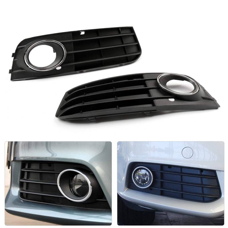 Areyourshop Stoßstangenabdeckung fit für Nebelscheinwerfer matt Schwarz fit für 20092011 A4 A4L B8 von Areyourshop