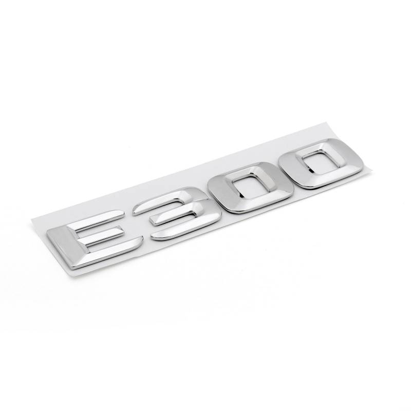 Areyourshop Trunk Rear Emblem Badge Letters E300 für E300 E Class Chrome von Areyourshop