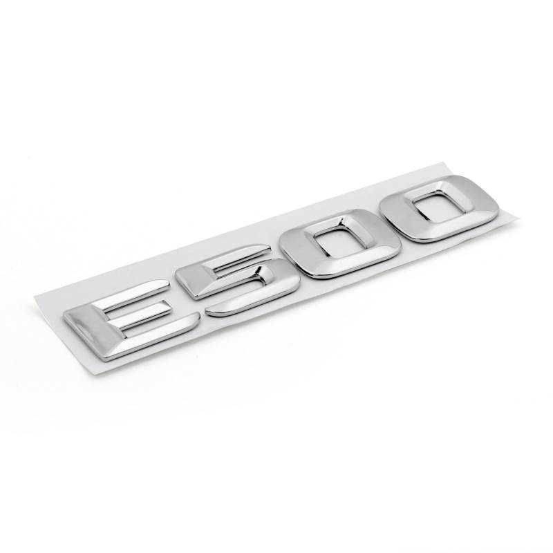 Areyourshop Trunk Rear Emblem Badge Letters E500 für E500 E Class Chrome von Areyourshop