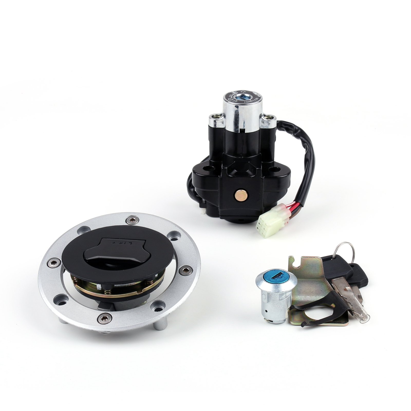 Areyourshop Zündschloss Schloss&Fuel Gas Cap Key Set Für Suzuki SV650 GSX1400 DL650 1000 Areyourshop Zündschloss Schloss&Fuel Gas Cap Key Set Für Suzuki SV650 GSX1400 DL650 1000 von Areyourshop