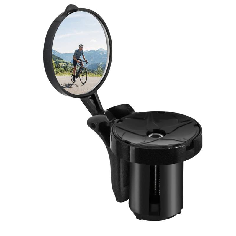 Arkham Fahrradspiegel für Lenker, Mini Rückspiegel Klappbarer, 360° drehbarer universeller Fahrradspiegel für Rennrad, für Lenker 16-22mm von Arkham