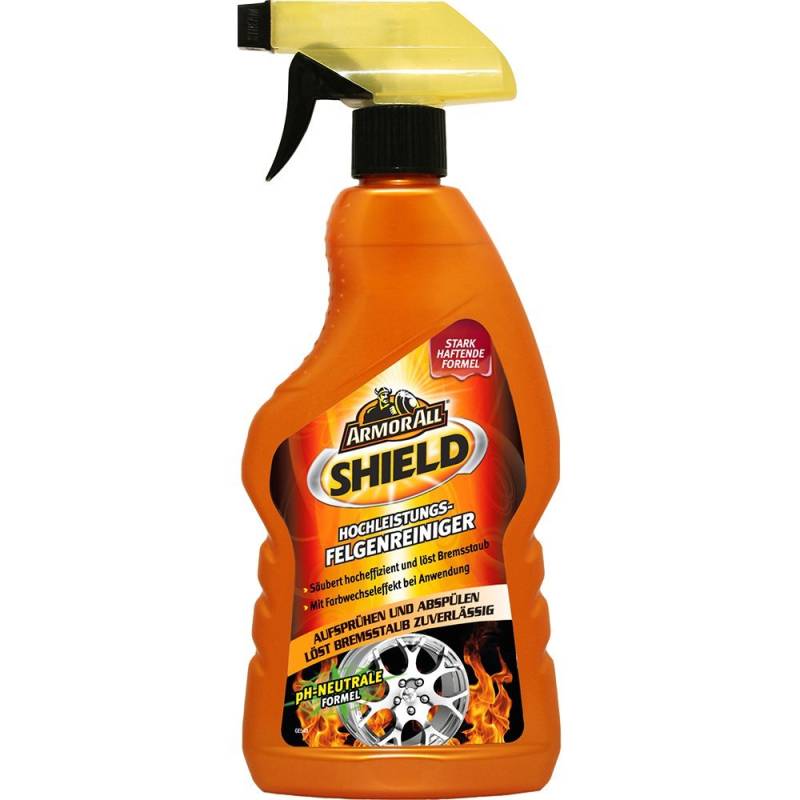 ARMOR ALL SHIELD Felgenreiniger 500 ml GAA19500GE, säurefrei + pH-neutral, Orange von Armor All