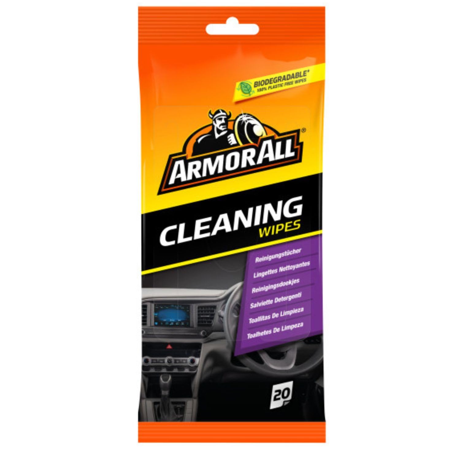 ARMOR ALL Polsterreinigungstücher 20 Stk. GAA38020ML für Sitze, Teppiche, Matten, Textilien u.v.m. , 38020L, Gelb Standard ARMOR ALL Polsterreinigungstücher 20 Stk. GAA38020ML für Sitze, Teppiche, Matten, Textilien u.v.m. , 38020L, Gelb Standard von Armor All