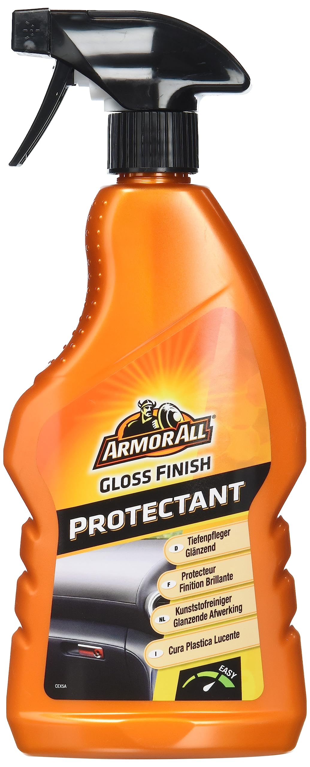 Armor All 10500L Kunststoff-Tiefenpfleger glänzend 500 ml für Vinyl, Gummi, behandeltes Leder, versiegeltes Holz u.v.m. von Armor All