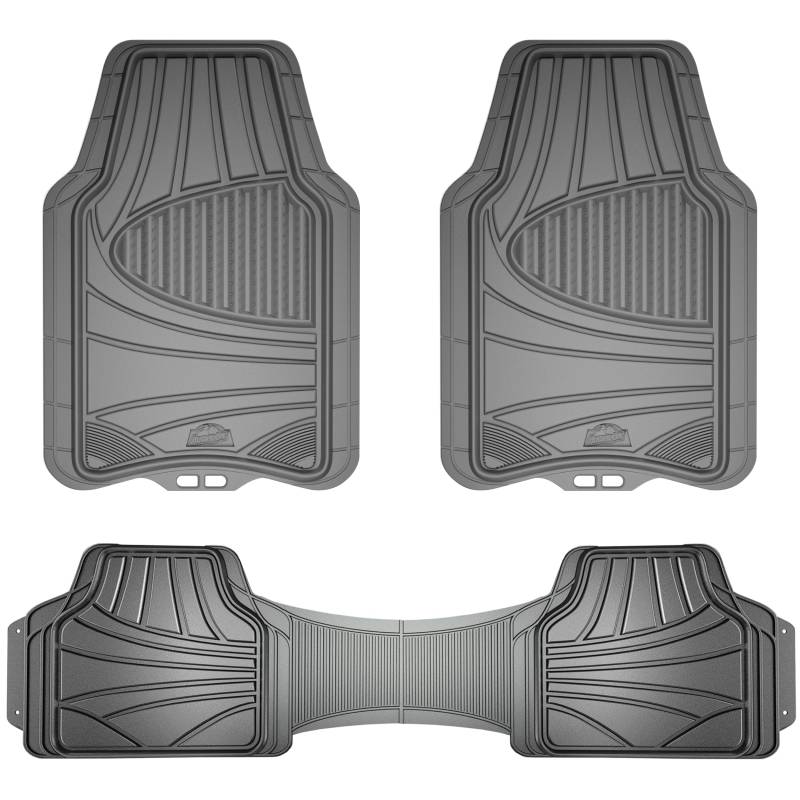 Armor All 78844 Fußmatten für Autos, LKWs, SUVs, 3 Stück, Grau von Armor All