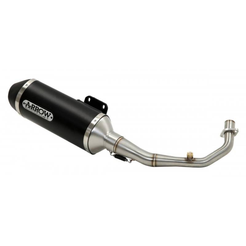 ARROW URBAN ALUMINIUM DARK" SILENCER WITH "DARK" END CAP" YAMAHA X-MAX 125 '18/20 HOMOLOG. ALUMIN.DARK URBAN SILENCER WITH BLACK STAINLESSSTEEL END CAP FOR ARROW LINK PIPE von Arrow