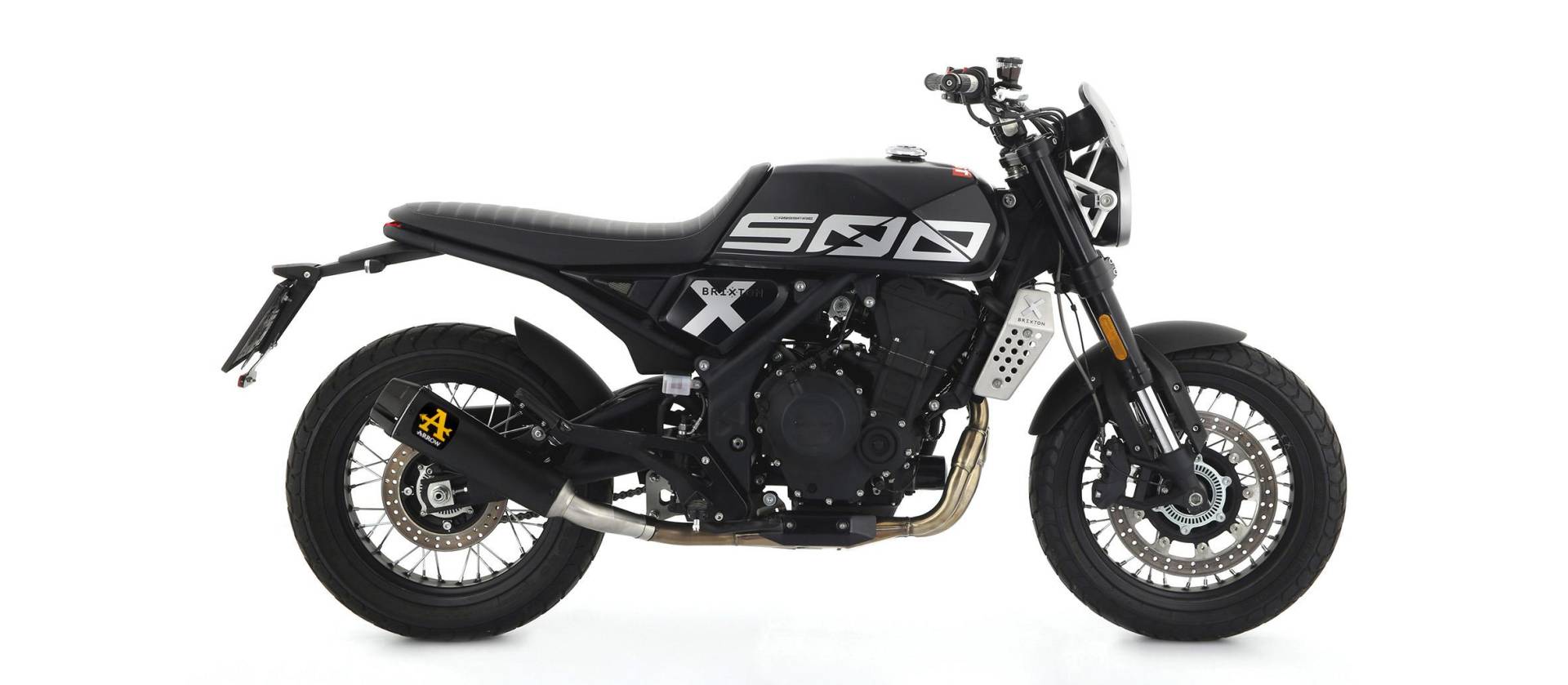 Sport Auspuff Arrow Rebel Dark Carbonendkappe Brixton Crossfire 500 X Bj. 2021-2022 EURO-5 +ABE Sport Auspuff Arrow Rebel Dark Carbonendkappe Brixton Crossfire 500 X Bj. 2021-2022 EURO-5 +ABE von Arrow