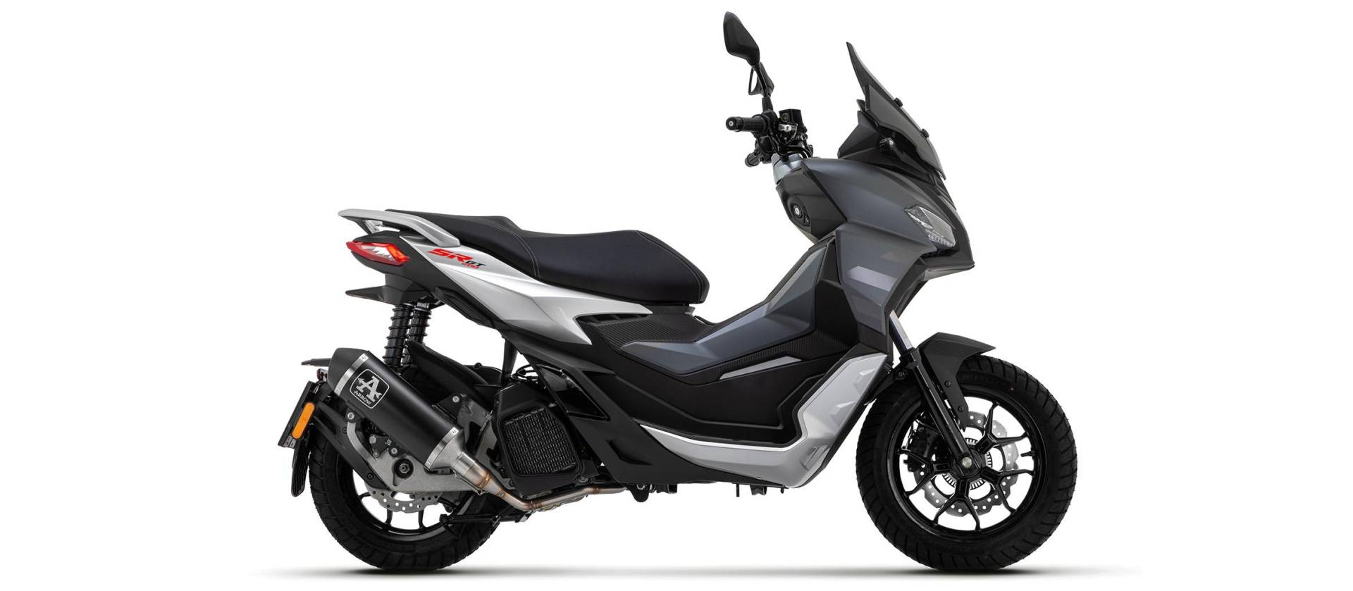 Sport Auspuff Komplettanlage Arrow "URBAN" Alu BLACK Aprilia SR 125 / 200 GT Bj.2022-2024 EURO5 +ABE Sport Auspuff Komplettanlage Arrow "URBAN" Alu BLACK Aprilia SR 125 / 200 GT Bj.2022-2024 EURO5 +ABE von Arrow