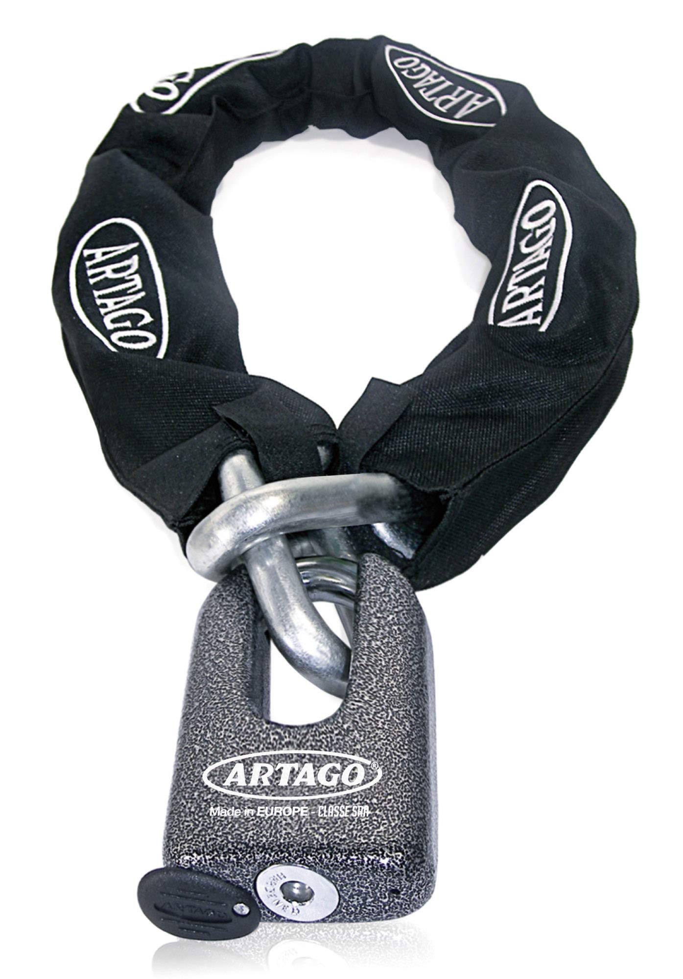 ARTAGO 69T100 Kettenschloss Motorrad Doppelfunktion, Maximale Sicherheit Bunker Selection, CLASSE SRA und Sold Secure Gold Homologiert, ø15 ARTAGO 69T100 Kettenschloss Motorrad Doppelfunktion, Maximale Sicherheit Bunker Selection, CLASSE SRA und Sold Secure Gold Homologiert, ø15 von Artago