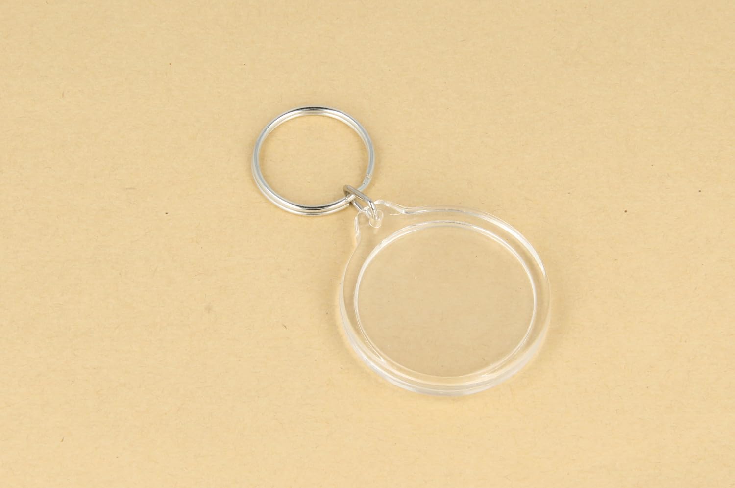 Schlüsselanhänger klar, rund, 4 Stück, 3,5 cm – Artémio von Artemio