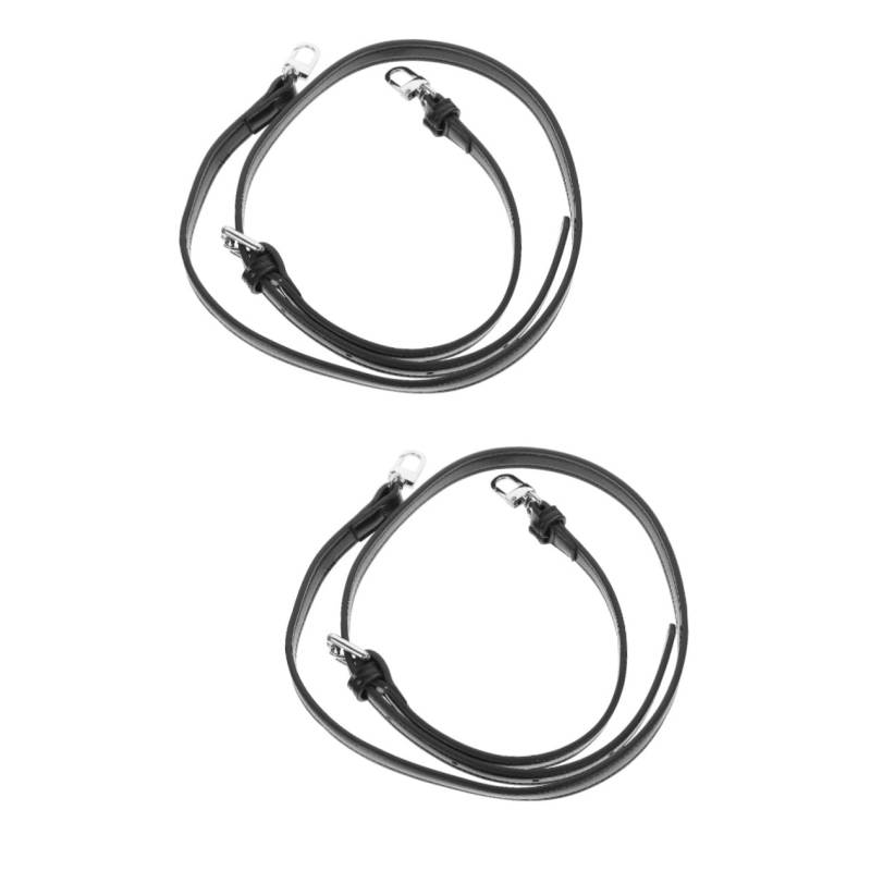 ARTIBETTER 2 Stück Handtaschengürtel Taschengurt mit Schnalle Schultergurt Leder Ersatzriemen für Geldbörsen Verstellbarer Handtaschengurt Gurt für Tasche PU-Leder Black von Artibetter
