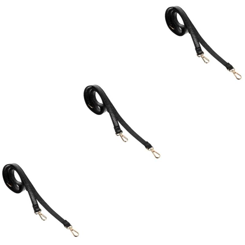 ARTIBETTER 3 Stück Schultergurtbeutelzubehör Umhängetasche Damen Gürtel Taschenriemen Schultergurte Handtasche Verstellbarer taschengurt ersatz Tasche Schultergurt Leder Black von Artibetter