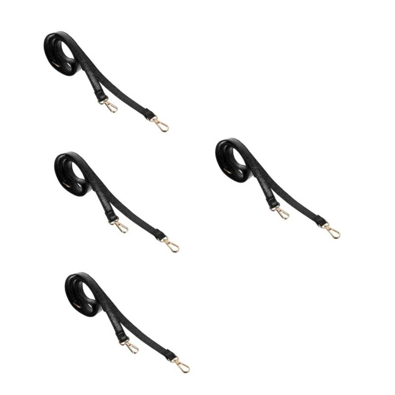 ARTIBETTER 4 Stück Schultergurtbeutelzubehör Gürtel Verstellbarer Taschengurt Taschenriemen Umhängetasche Damen Handtasche Tasche Schultergurt breiter Schultergurt Leder Black von Artibetter