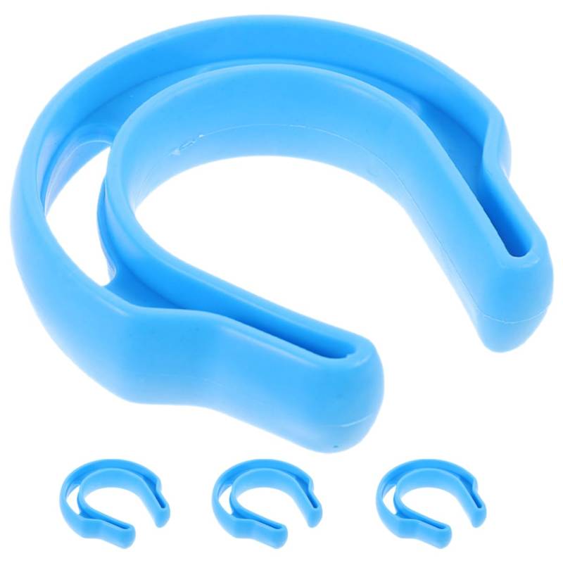 ARTIBETTER 4 Stück Türstopper mit Einklemmschutz Kindersicherung blinken Sperre Türklemmschutz Fingerklemmschutz für die Tür Türstau Polyethylen niedriger Dichte Sky-blue von Artibetter