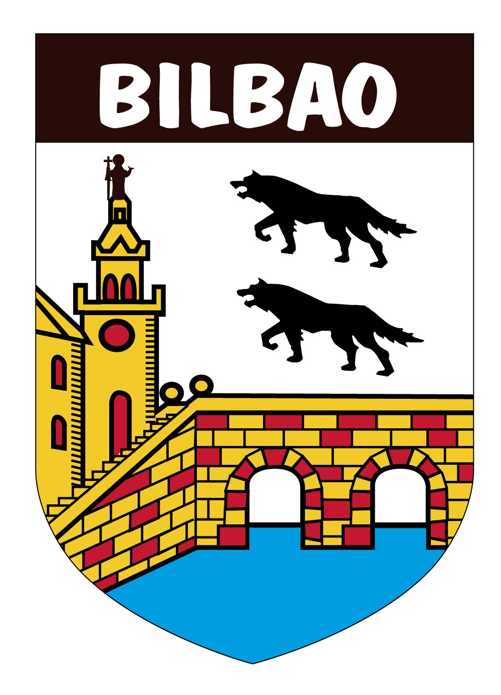 Artimagen - Aufkleber, Wappen, Bilbao, 40 x 60 mm von Artimagen