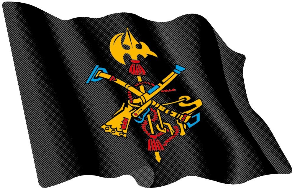 Artimagen Aufkleber Flagge Wellen mit Logo der Legion in Farbe 65 x 50 mm von Artimagen