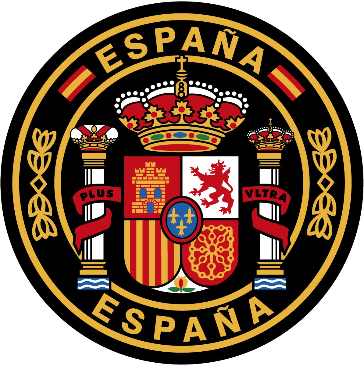 Artimagen Aufkleber Kreis Spanien Ø 70 mm. Artimagen Aufkleber Kreis Spanien Ø 70 mm. von Artimagen