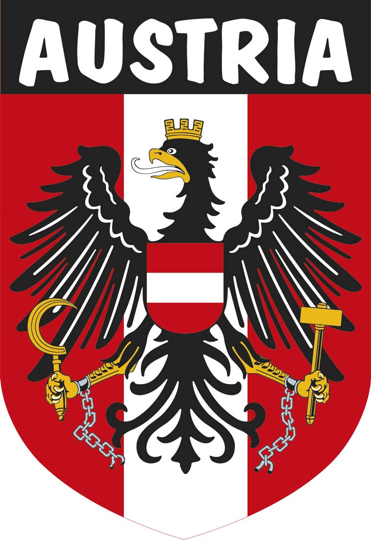 Artimagen Aufkleber Wappen Österreich 40 x 60 mm. von Artimagen
