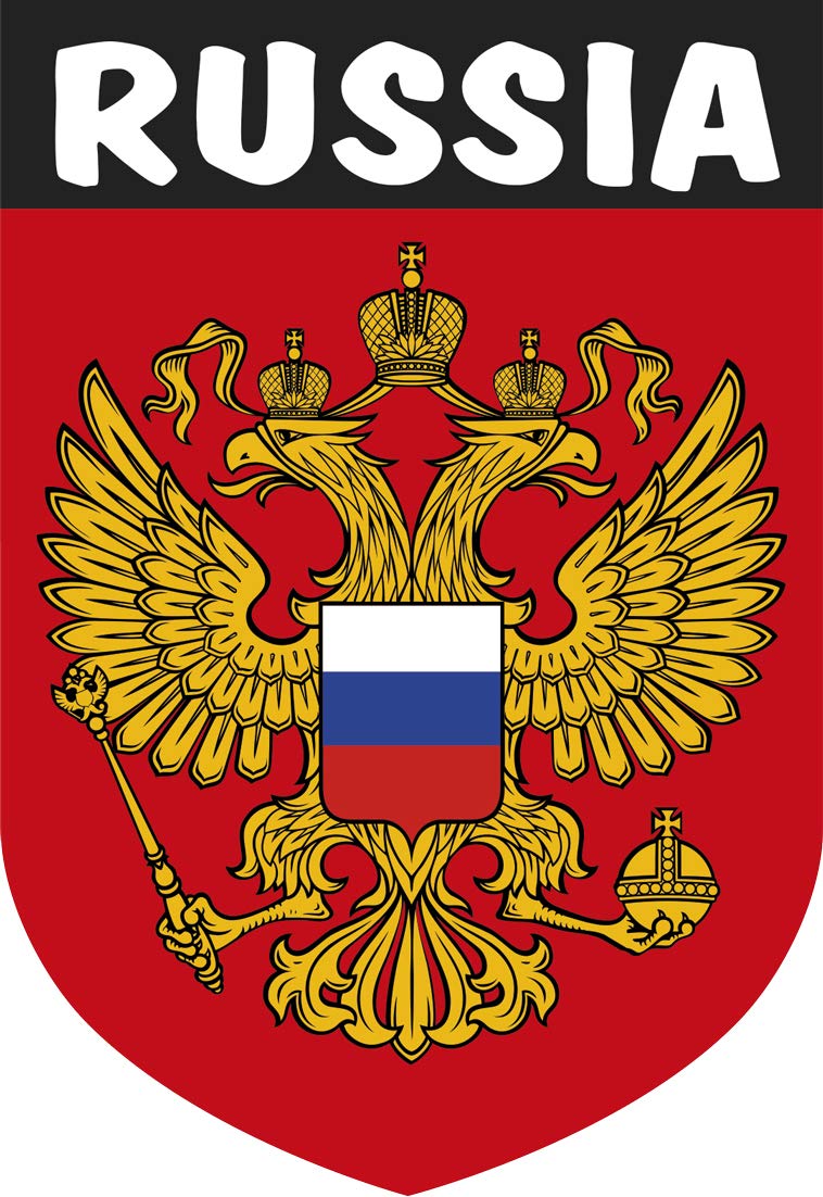 Artimagen Aufkleber Wappen Russland 40 x 60 mm. von Artimagen