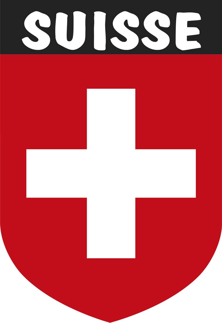 Artimagen Aufkleber Wappen Schweiz 40 x 60 mm. von Artimagen