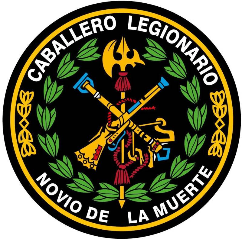 Sticker Kreis Logo Legion Farbe und Laurel von Artimagen