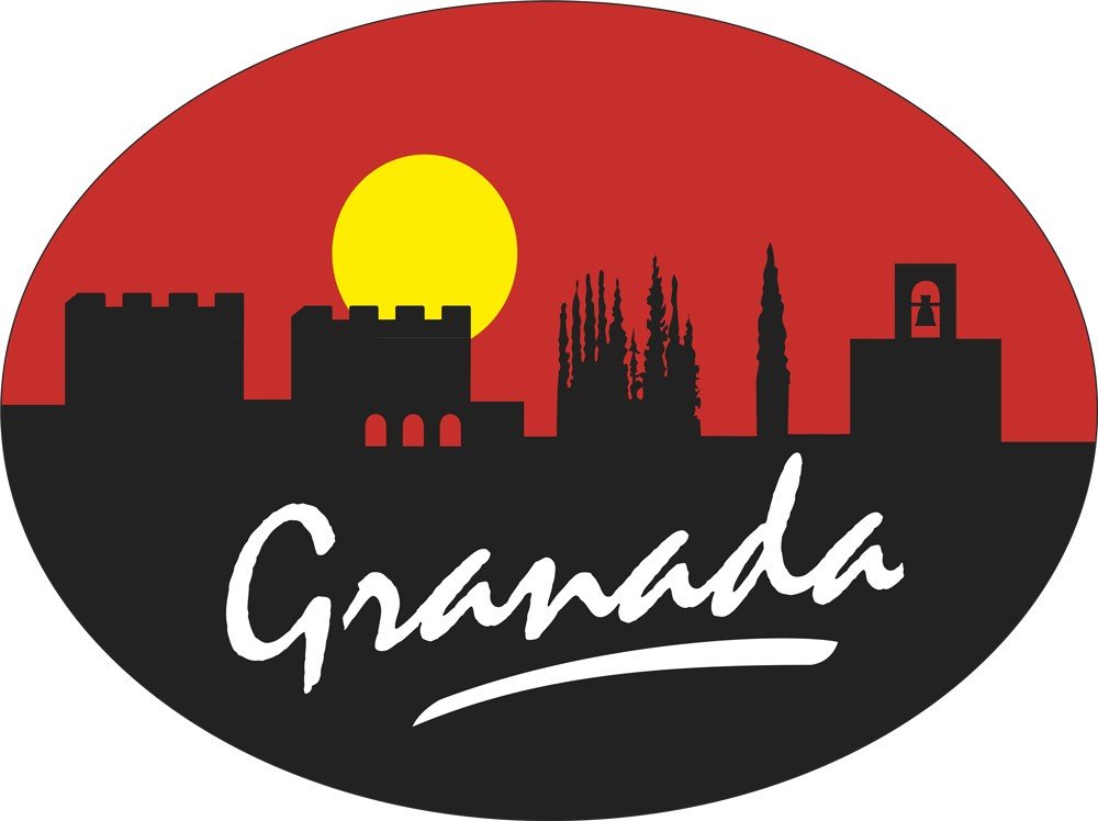 Sticker Oval Profil Granada von Artimagen