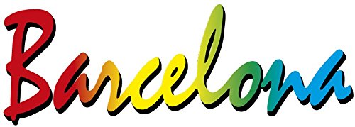 Artimagen Aufkleber Text Barcelona 90 x 40 mm. von Artimagen