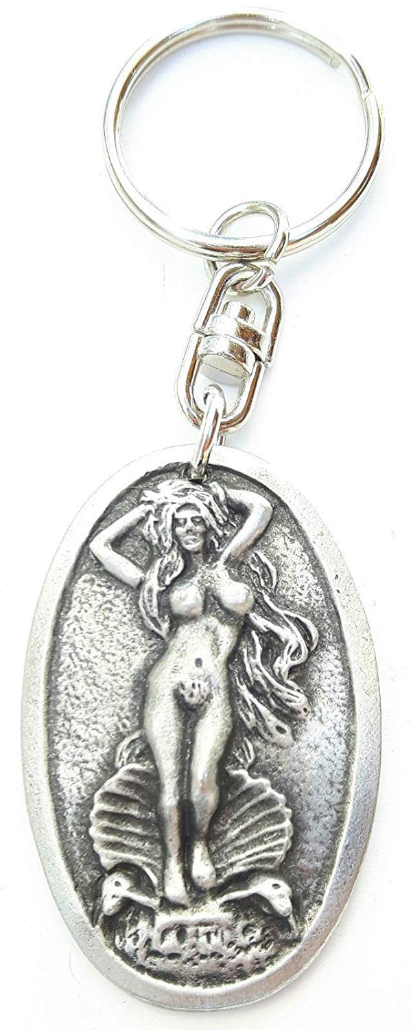 Artisan Pewter Hochwertig Hartzinn Griechische Göttin Aphrodite Schlüsselanhänger mit Geschenkbeutel von Artisan Pewter